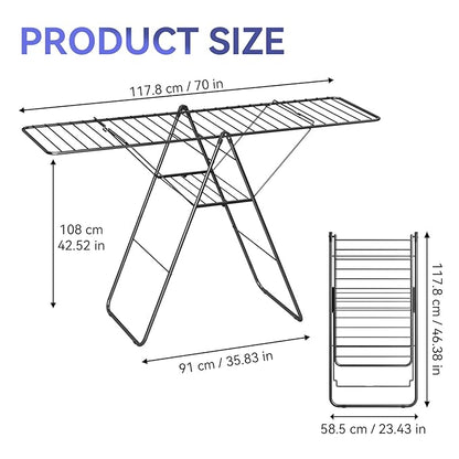 APEXCHASER Clothes Drying Rack, Foldable Oversized Drying Rack Clothing - Image 2