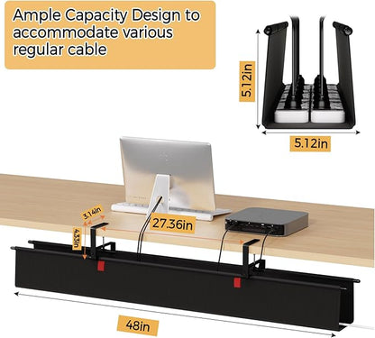 Under Desk Cable Management Tray - Image 4