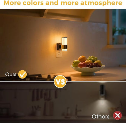 L LOHAS LED Night Light, Night Lights Plug into Wall, 2 Pack 10-Color RGB - Image 5