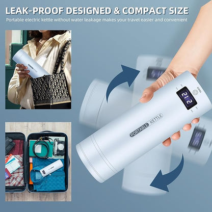 Travel Electric Kettle Portable Small Mini Tea Coffee Kettle Water Boiler - Image 2