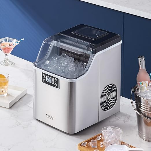 VEVOR Countertop Ice Maker, 24 Cubes Ready in 15 Mins, 45lbs in 24Hrs, - Image 8