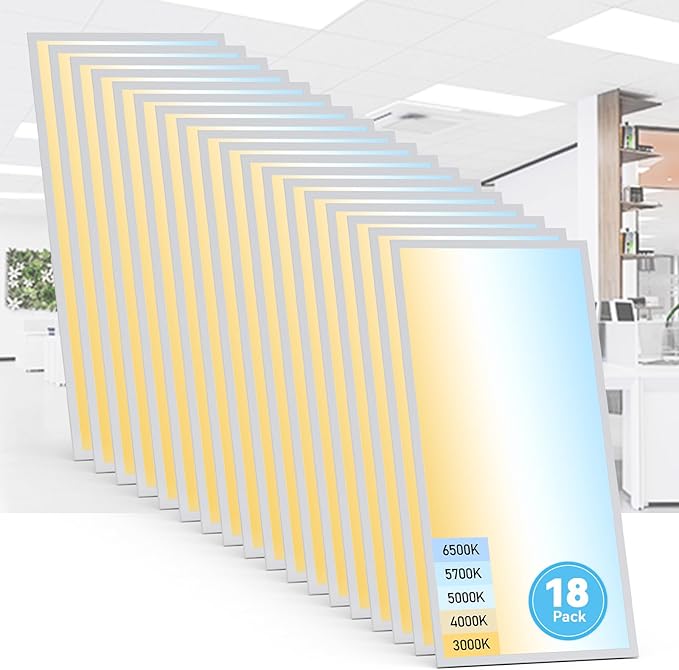 AIKVSXER 18 Pack 2x4 LED Flat Panel Light by AIKVSXER