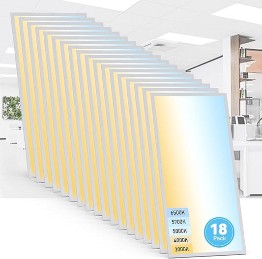 AIKVSXER 18 Pack 2x4 LED Flat Panel Light by AIKVSXER