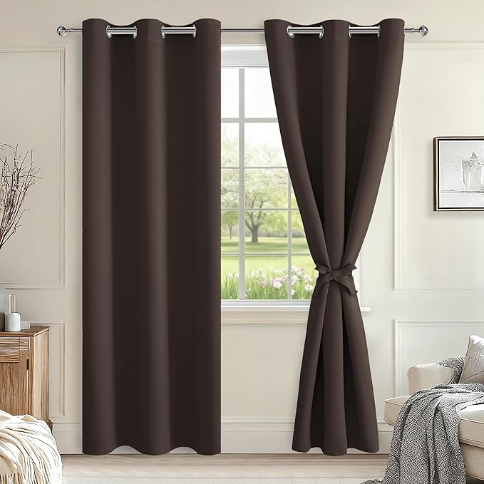 Hiasan Blackout Curtains for Bedroom, 38 x 84 Inches Long by Hiasan