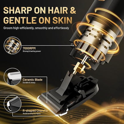 Electric Body Trimmer for Men, IPX7 Waterproof Groin and Pubic Hair Shaver - Image 7