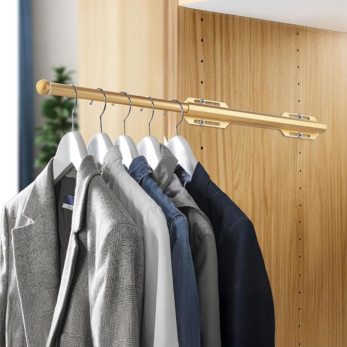 Valet Rod for Closet Pull Out, Standard Retractable closet rod organization rack by VanlonPro