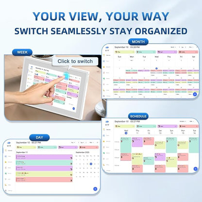 Calendar Digital 10.1 Inch, Digital Frame Combined Smart Touch Screen - Image 6