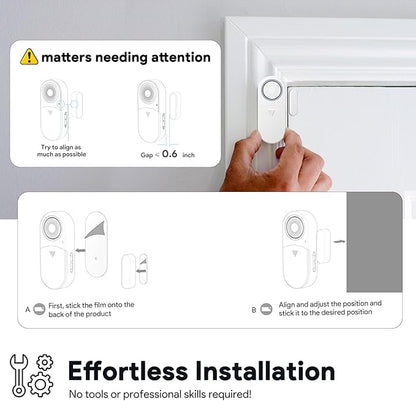 Freezer Door Alarm with Delay When Left Open, Door Chime Window Open Alarm - Image 9