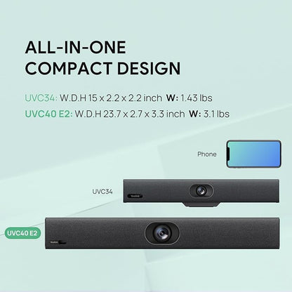 Yealink UVC40 E2 USB Conference Room Camera System Ultra-HD 4K Video Conference - Image 8