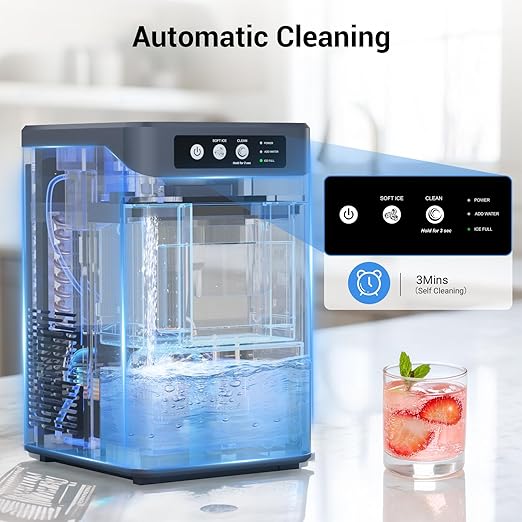 Ice Maker Countertop Nugget, 44 Lbs/24h Chewable Crunchable Ice Maker - Image 4