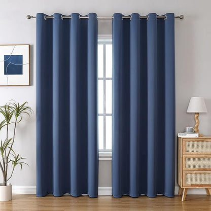 ChrisDowa Blackout Curtains 90 Inches Long 2 Panels Set by ChrisDowa