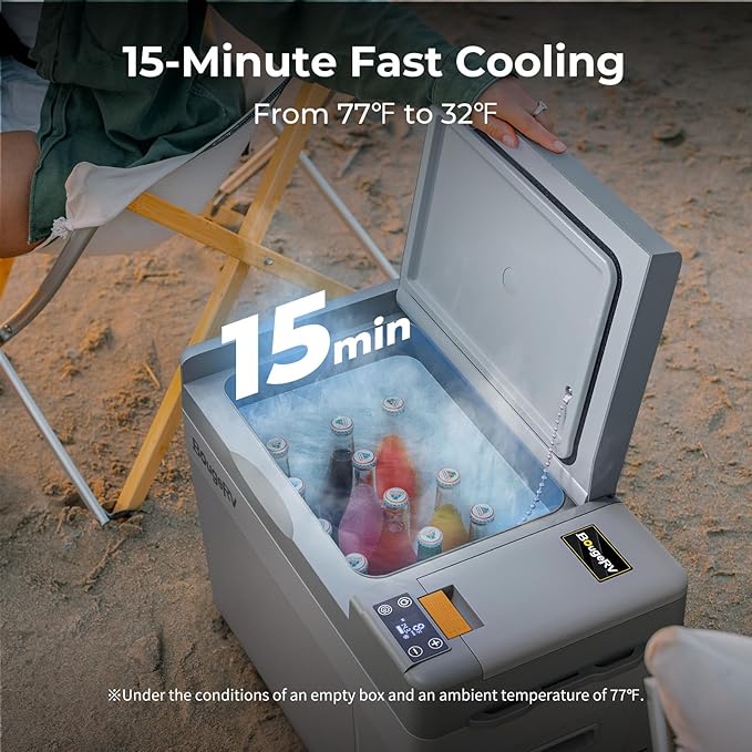BougeRV 12 Volt Refrigerator, CRPRO 21 Quart 12V Car Fridge, Portable Freezer - Image 2