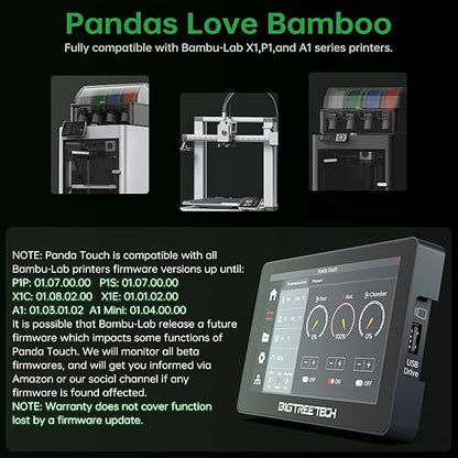 BIGTREETECH Panda Touch for Bambu-Lab P1S, A1 Mini 3D Printers, Support Multi - Image 2