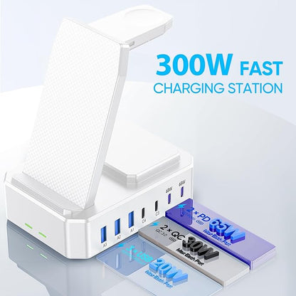 300W Charging Station for Multiple Devices Apple, Zutspzss 10 in 1 Wireless - Image 4