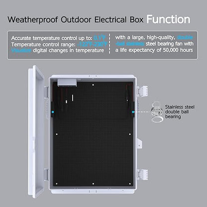 Outdoor Electrical Box, Waterproof Electrical Junction Box IP65 ABS Plastic - Image 5
