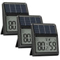Digital Indoor Thermometer & Hygrometer, Light Powered Solar Indoor Temperature by BaldrInc