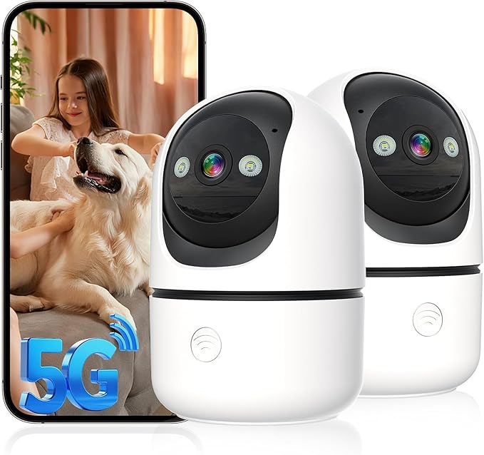 Security Cameras Indoor, 2K 5G&2.4Ghz WiFi Camera by STARTWITHGyliziex