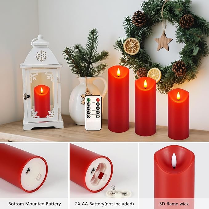 24 Pack Christmas Decoration Flickering Flameless Candles, LED Candles Battery - Image 8