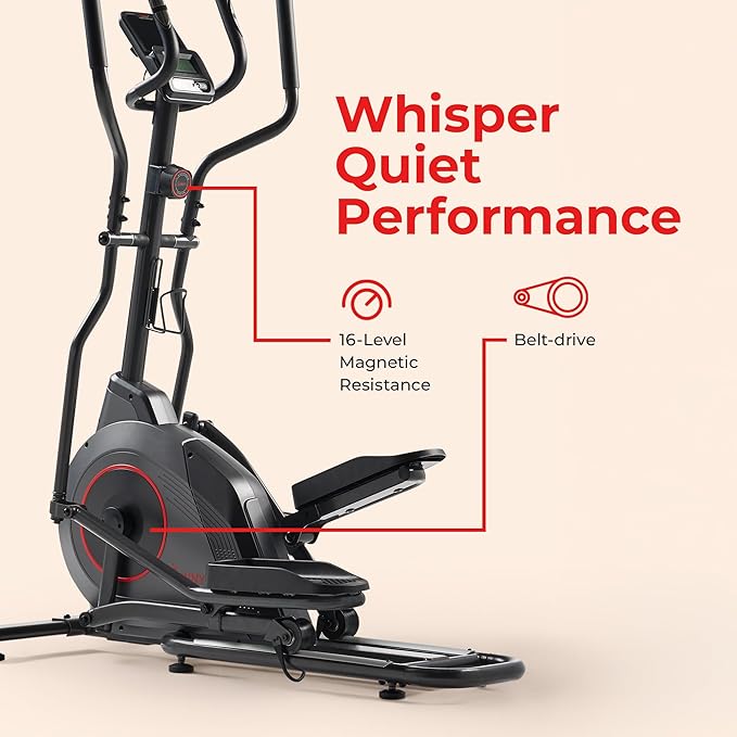 Sunny Health & Fitness Smart Upright Elliptical w/Pulse Sensor Built-in - Image 6