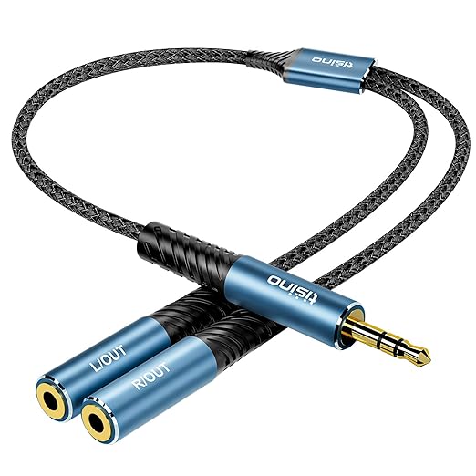 Tisino Headphone Splitter 3.5mm, Aux Splitter 2 Female to 1 Male, 3.5mm TRS - Image 8
