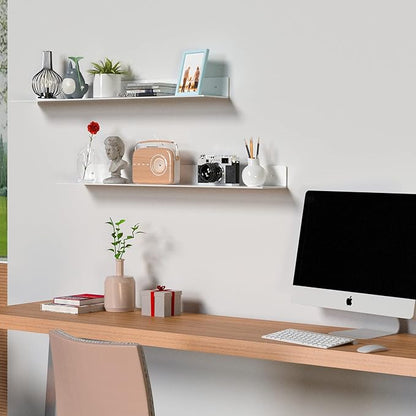 36 Inches Acrylic Wall Shelves 2 Pack, Floating Shelf - Image 2