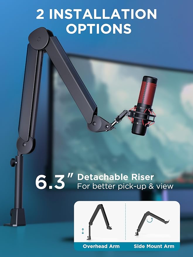 InnoGear Mic Boom Arm, Microphone Stand - Image 5