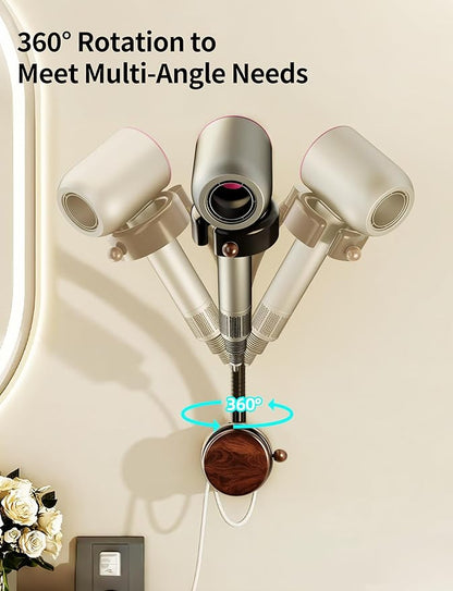 Hands Free Hair Dryer Holder Wall Mounted - Image 3