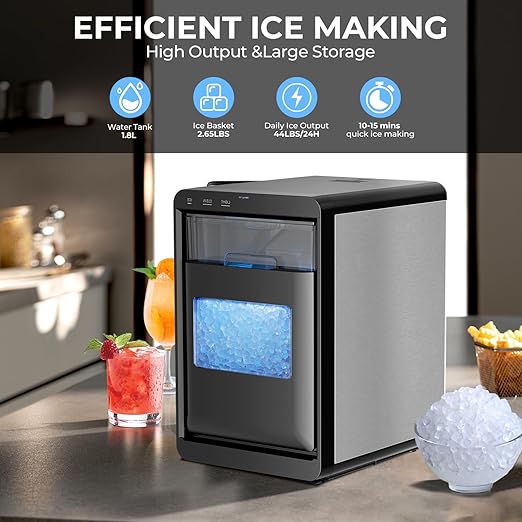 Antarctic Star Nugget Ice Maker Countertop - 44LB/Day - Image 2
