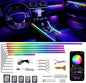 Acrylic Interior Car LED Strip Lights, Colorful 6-in-1 Car Ambient Lighting Kit by Unknown