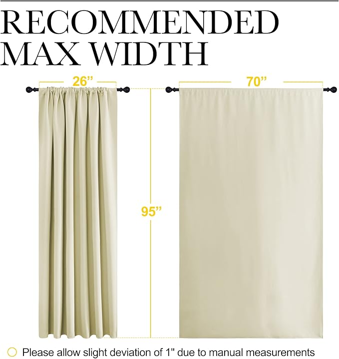 NICETOWN Room Darkening Curtains - Image 7