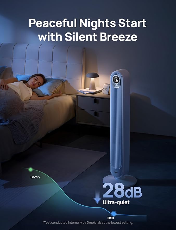 Dreo Tower Fan 42 Inch, Cruiser Pro T1 Quiet Oscillating Bladeless Fan - Image 3