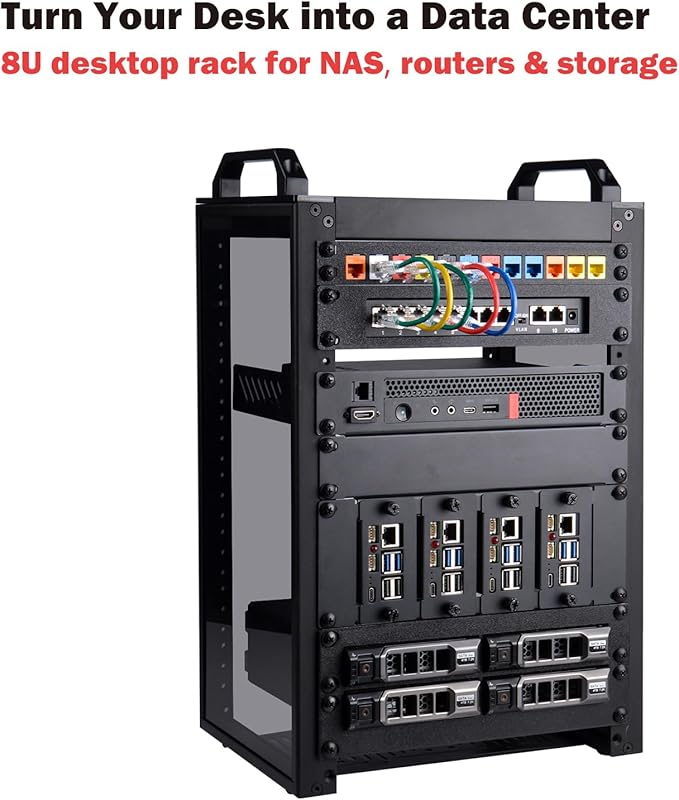 GeeekPi 8U Server Cabinet, 10 inch Server Rack - Image 7