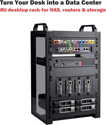 GeeekPi 8U Server Cabinet, 10 inch Server Rack - Image 7