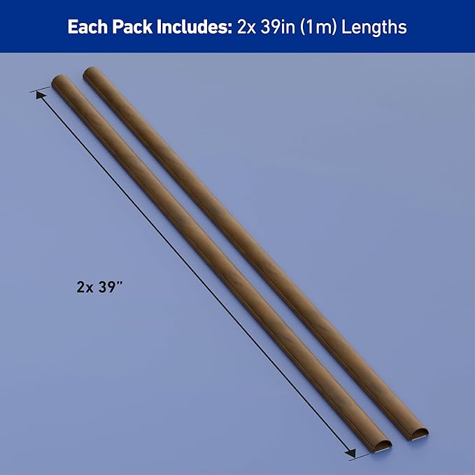 D-Line Half Round Cord Hider, Patented Cable Cover, Hide TV Wall Mount Wires - Image 4