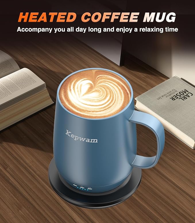 Kepwam Self Heating Coffee Mug T2, 16oz Smart Heated Coffee Mug, 150 Min - Image 5