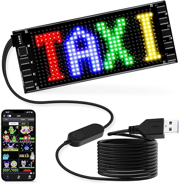 RAYHOME LED Sign for Car by Rayhome