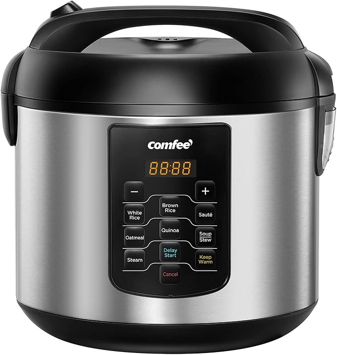 COMFEE' Rice Cooker 10 cup Uncooked/20 cup Cooked, Rice Maker, Steamer and by COMFEE