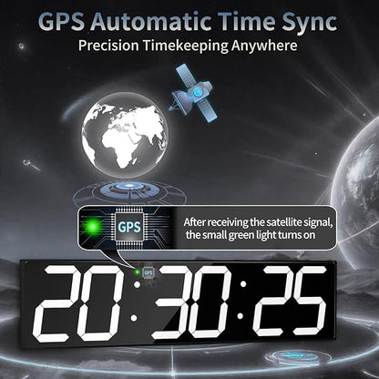CHKOSDA 28.4'Large Digital Wall Clock, Automic Digital Clock - Image 2