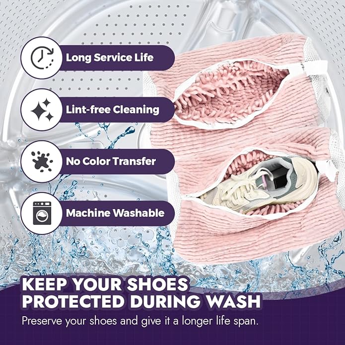 Wash Express Shoe Cleaning Kit: Shoe Washing Bag, Mesh Laundry Bag - Image 3