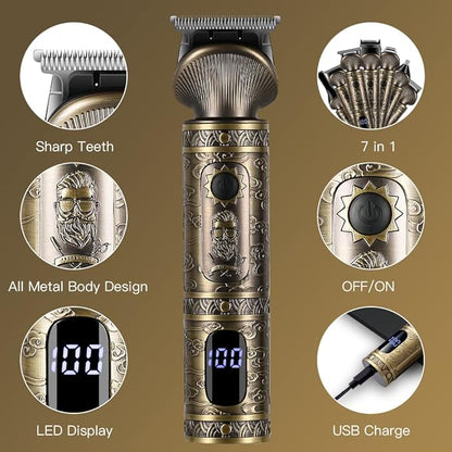 Scttomon Beard Trimmer Kit Professional Hair Clipper Zero Gapped T-Blade - Image 8