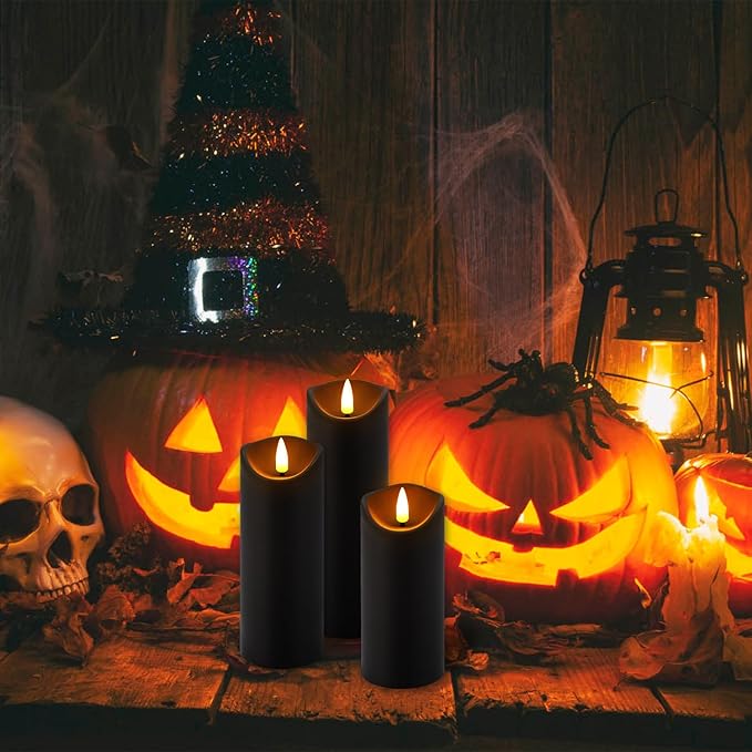 24 Pack Halloween Decoration Flickering Flameless Candles, Battery Operated LED - Image 4