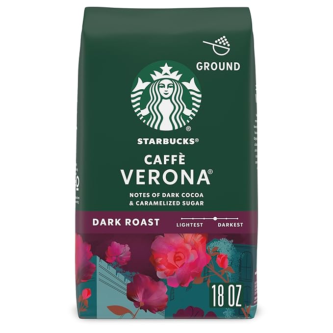 Starbucks Ground Coffee, Dark Roast Hot or Iced Coffee, Caffè Verona, 18 oz by StarbucksCoffee