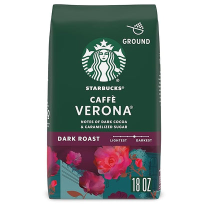 Starbucks Ground Coffee, Dark Roast Hot or Iced Coffee, Caffè Verona, 18 oz by StarbucksCoffee