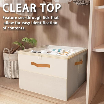 Shoe Organizer for Closet, 2 Pack Foldable Shoe Storage Organizer Box Bin - Image 4