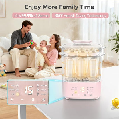 Bottle Sterilizer and Dryer, All-in-One Electric Steam Sterilizer Bottle - Image 2