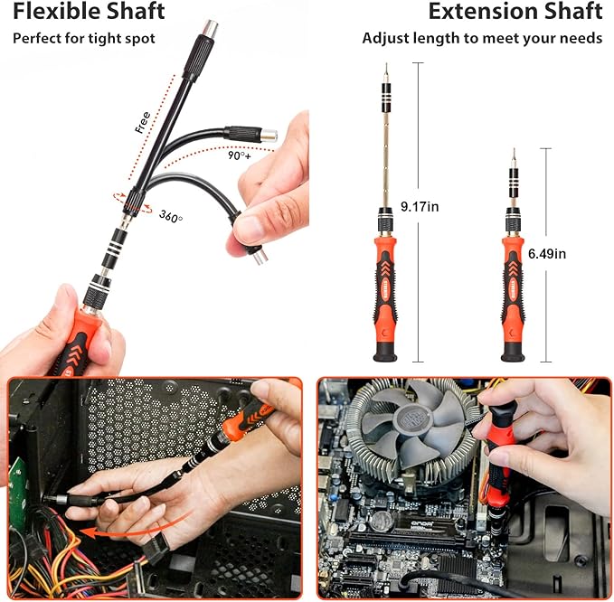 STREBITO Precision Screwdriver Set 142-Piece Electronic Repair Tool Kit - Image 4