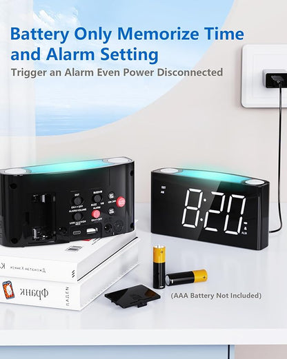 Vibrating Alarm Clock with Bed Shaker - Image 7