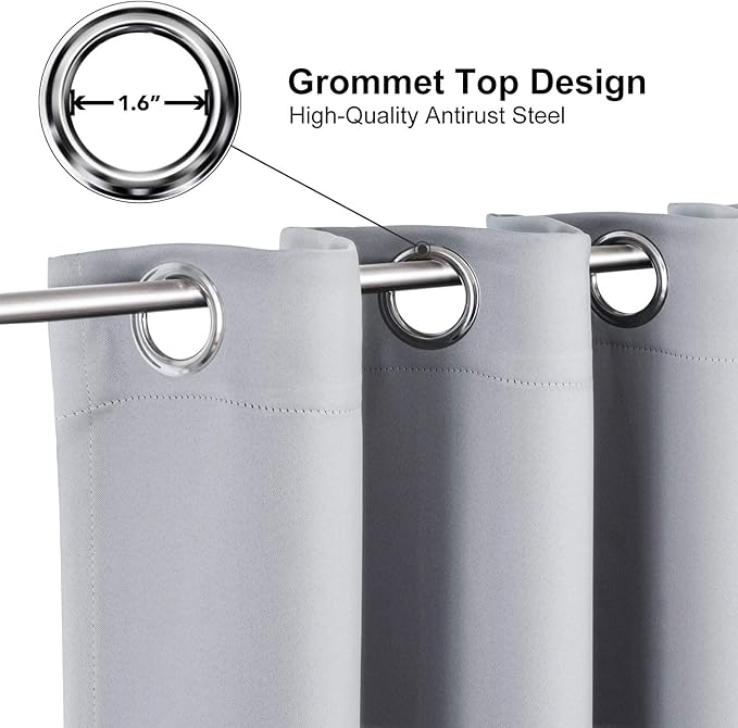 ChrisDowa Grommet Blackout Curtains - Image 2