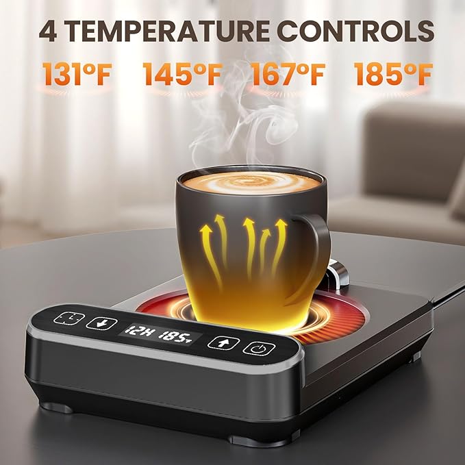 Smart Mug Warmer with Infrared Sensor, Coffee Mug Warmer - Image 3