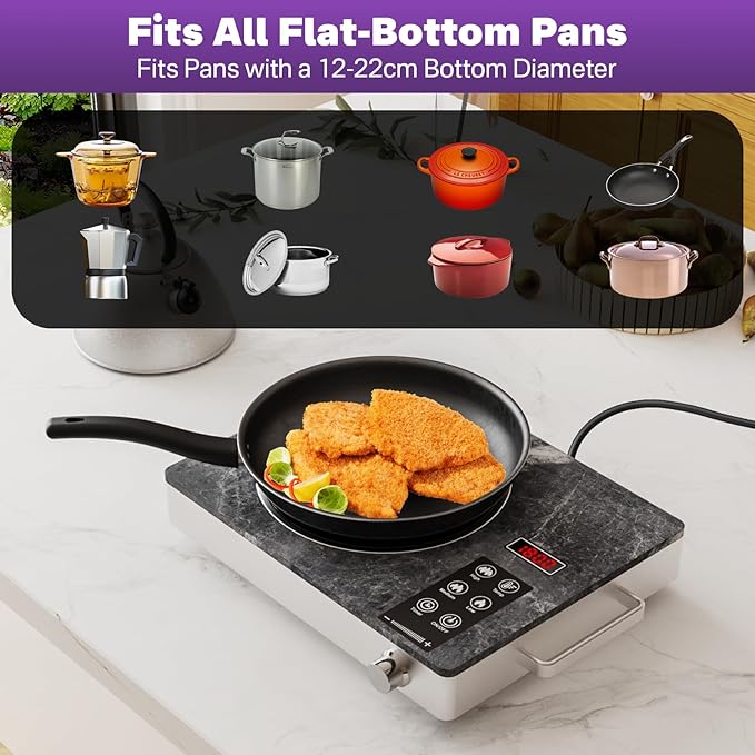 Portable Electric Stove 1800W, Single Burner Ceramic Hot Plate - Image 5